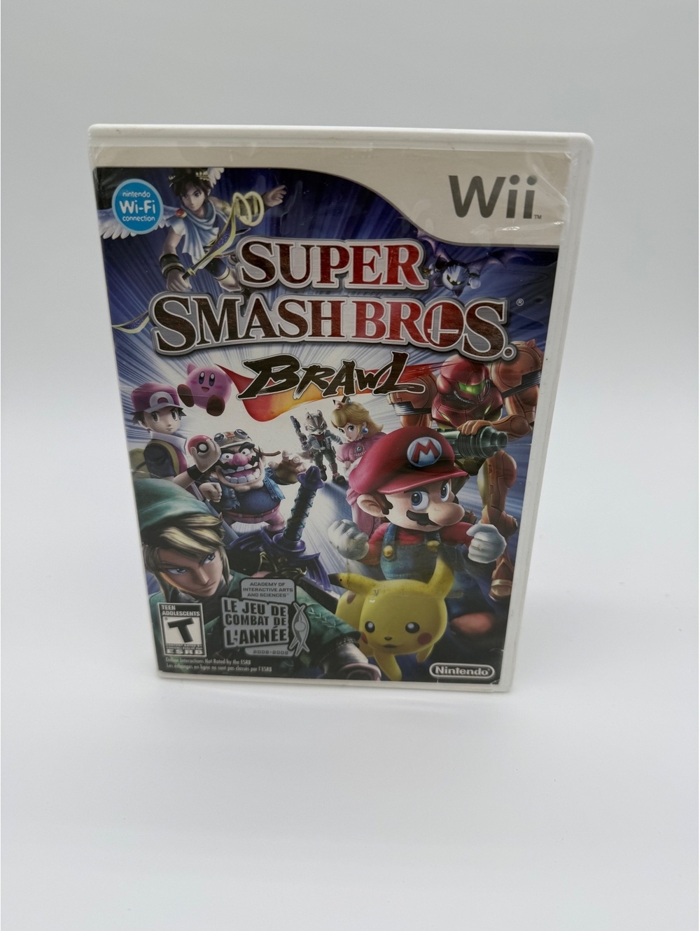 Super Smash Bros Brawl (Nintendo Wii, 2008) Bilingual Case Canadian ReleasE